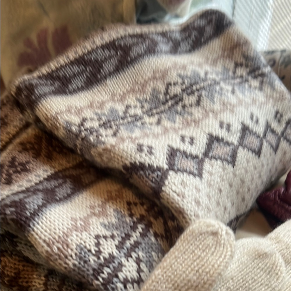 Cozy Knit Sweater with Nordic Pattern